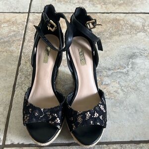 Guess black espadrilles sandals